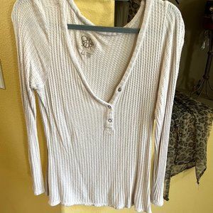 White Cloth Cozy Winter Long Sleeve